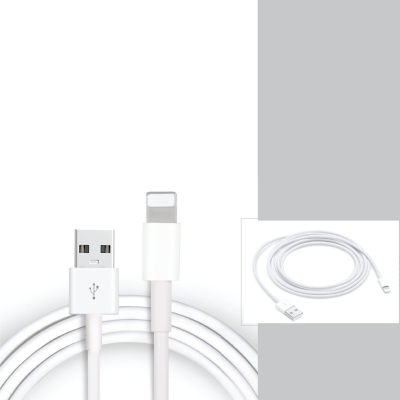 Câble USB-C blanc 1 mètre/3 mm d'épaisseur