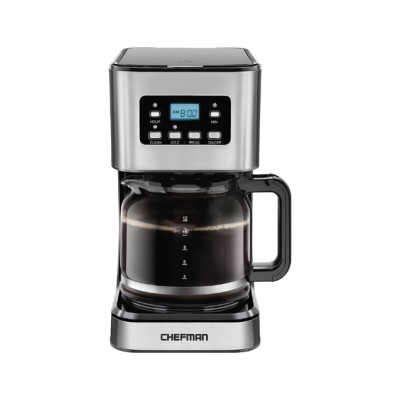 Chefman - 12-Cup Stainless Steel Programmable Coffee Maker