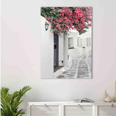 Toile Chemin européen floral