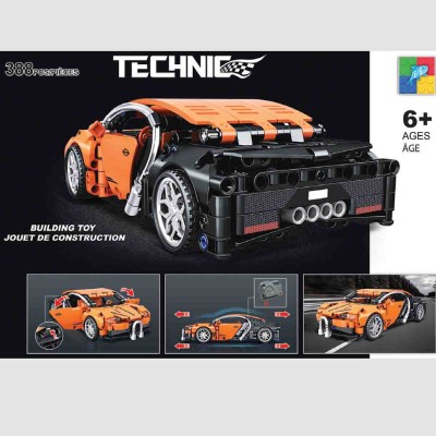 Technic Racing Car Orange 388 Pcs