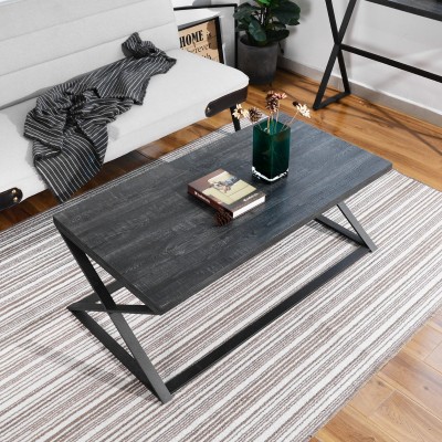 Carvalho | Black Wood Coffee Table (120 x 60 x 43 cm)