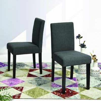 Wood Legs Dining Chair Grey