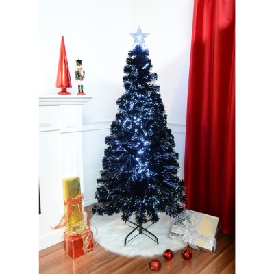 Arbre de fibre optique noir de 6 ', 220 embouts
