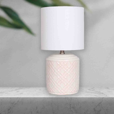 Lampe de table en céramique Crème glacé