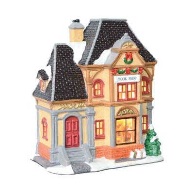 Maison lumineuse en céramique de 7,75"