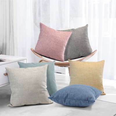 Charles | Coussin en chenille à carreaux ton sur ton 17 x 17" | Couleurs assorties