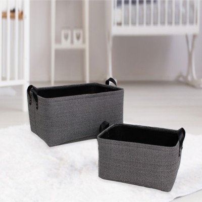 Storage Basket Charcoal With handles