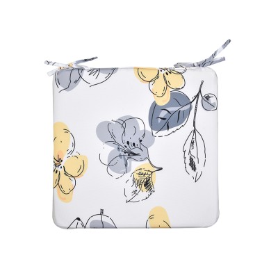 Bloom | Ensemble de 2 coussins de chaise d'extérieur | 17x17" imprimés