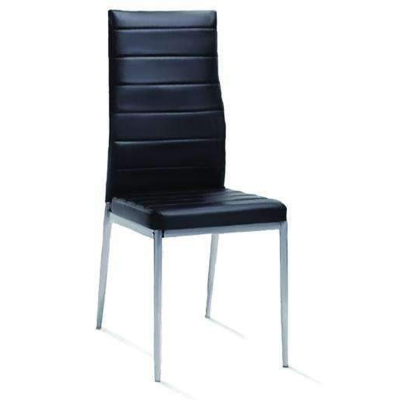 Dining Chair with Black Metal Frame
