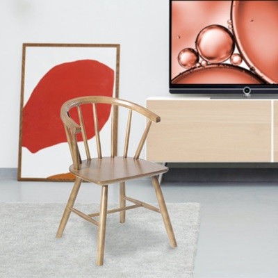 Windsor - Chaise en bois au fini naturel