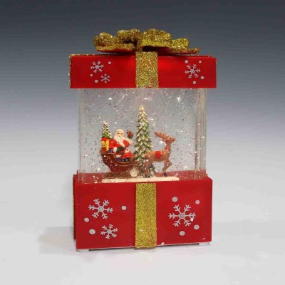 Lauren Taylor - Boîte cadeau pailletée de Noël rouge