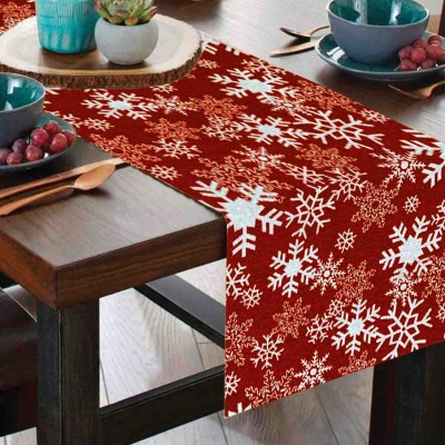 Christmas Trees Chenille Runner