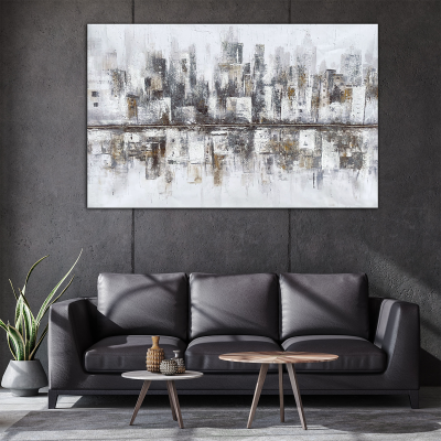 Toile imprimée 75 x 115 cm | Ville abstraite