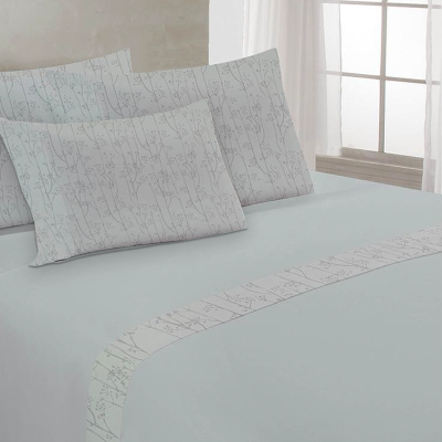 Comfort  Sheet Set Printed Microfiber Hem And Pillowcases