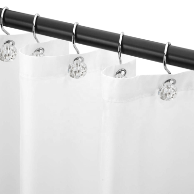 Le Spa - Crochets de douche en métal 12 pièces | Cristal