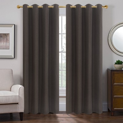 WINDSOR | Panneaux de rideaux à œillets en chenille (Ensemble de 2)
