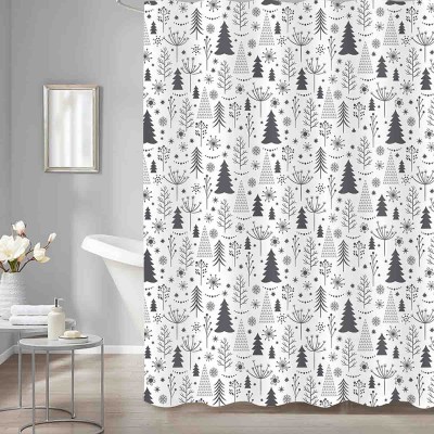 Rustic Cabin - Snowtress Shower Curtain