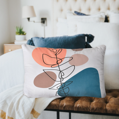 Coussin en velours Art Déco 