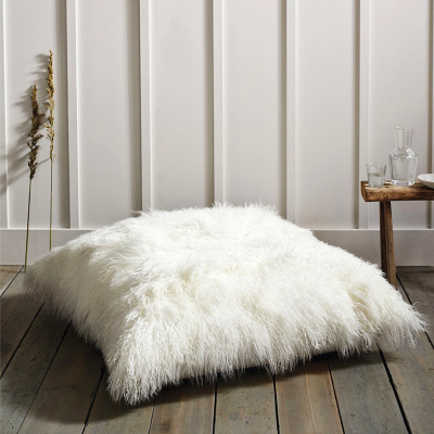 Floor Cushion 26x26 Faux Fur