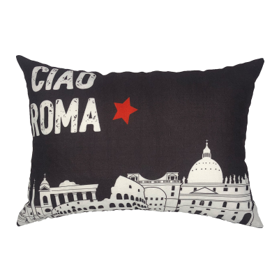CITYSCAPE | Coussin lombaire en faux lin
