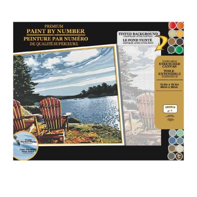 Deluxe Paint By Number 40x50cm Pdq Asst