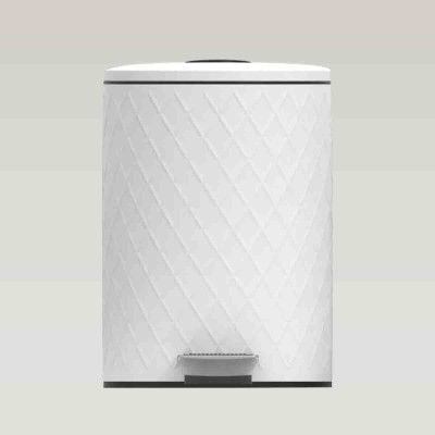 Corbeille à papier 5l avec diamant gaufré
