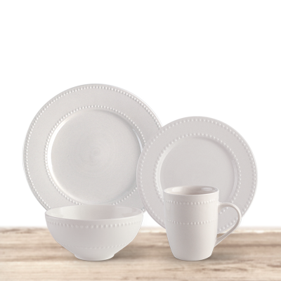 Vaisselle 16pc Verone Blanc