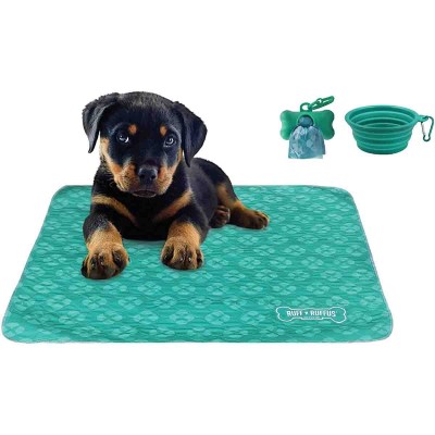 Electric Heated Pad With Travel Bowl And Bags Dispenser