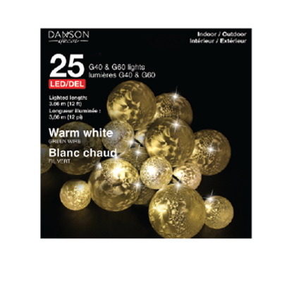 25L G40 And G60 Ice Finish Outdoor Light String
