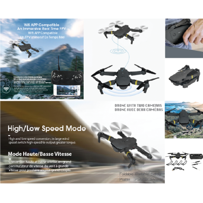 4k Wifi Daul Camera Rc Foldable Drone