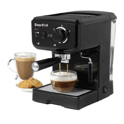 Machine à espresso et cappuccino noire