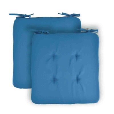 2pk  Coussin de chaise 17x17in  Bali solide  Extérieur