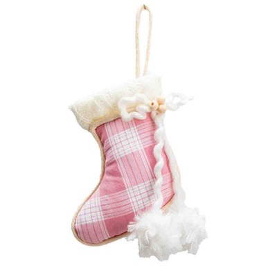 Gants et chaussettes en tissu, ornement suspendu avec pompon 15cm