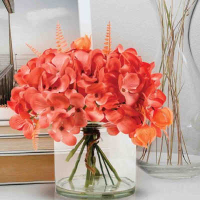 Arrangement de faux hortensias floraux 