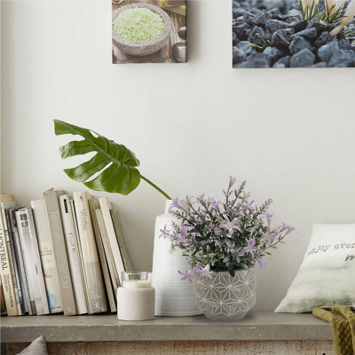 Lauren Taylor- Artificial Flower Cement Pot 10x20