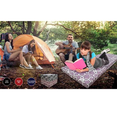 Foam Bed Foldable Single Printed 