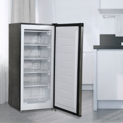 MASSIMO - Freezer Upright 5.2 Cubic Ft Black & Stainless Steel
