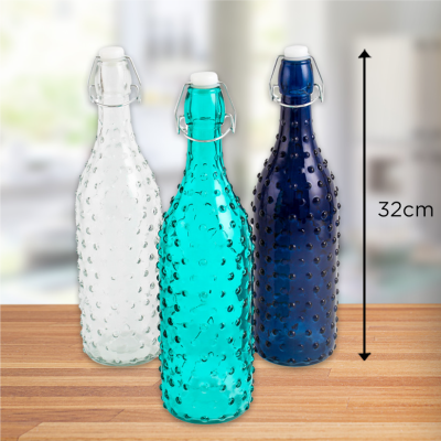 Hobnail - Glass Bottle 32cm