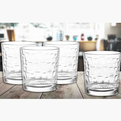 A La Cuisine - Set/4 Square Double Old Fashioned Tumbler