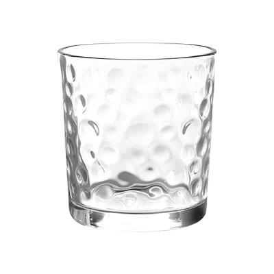 Set Of 4 Polka Dot Double Old Fashioned Tumbler
