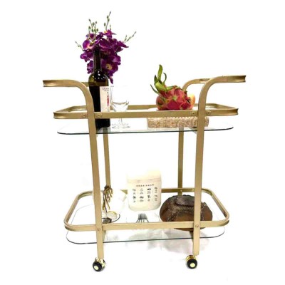 Lauren Taylor - 2 Tier Bar Cart with Wheels