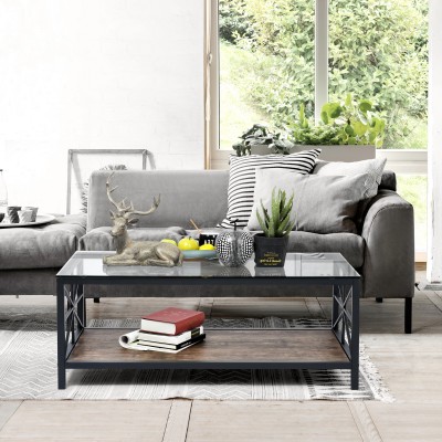 Atelier du Nord | Grain - Table basse en verre transparent