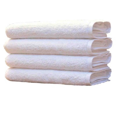 Serviette de toilette blanche 15x23in coton