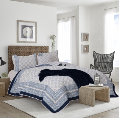 HELSINKI 5pcs Quilt Set-Blue-Queen