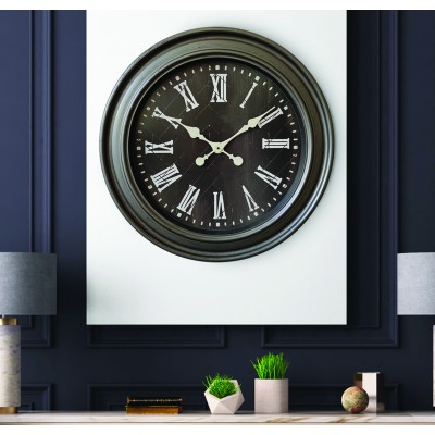 Clock Black Roman 