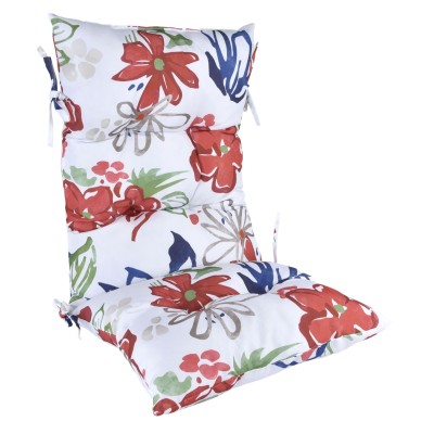 Margot - Coussin de chaise à dossier haut d'extérieur | imprimé