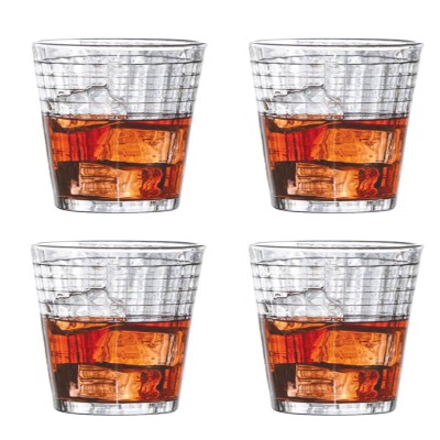 Hoboken - Set of 4 / 12.5 oz Glasses