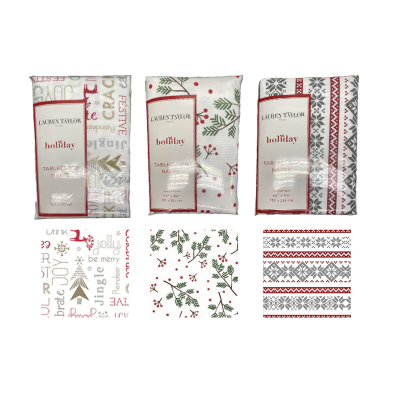 Xmas 20plastic Tablecloths R60