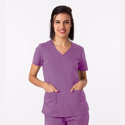 Mauve Scrub Top