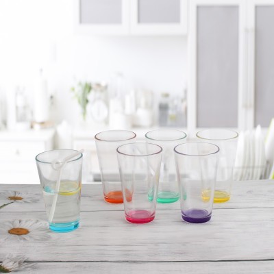 Happy Glass Tumbler - Set of 6